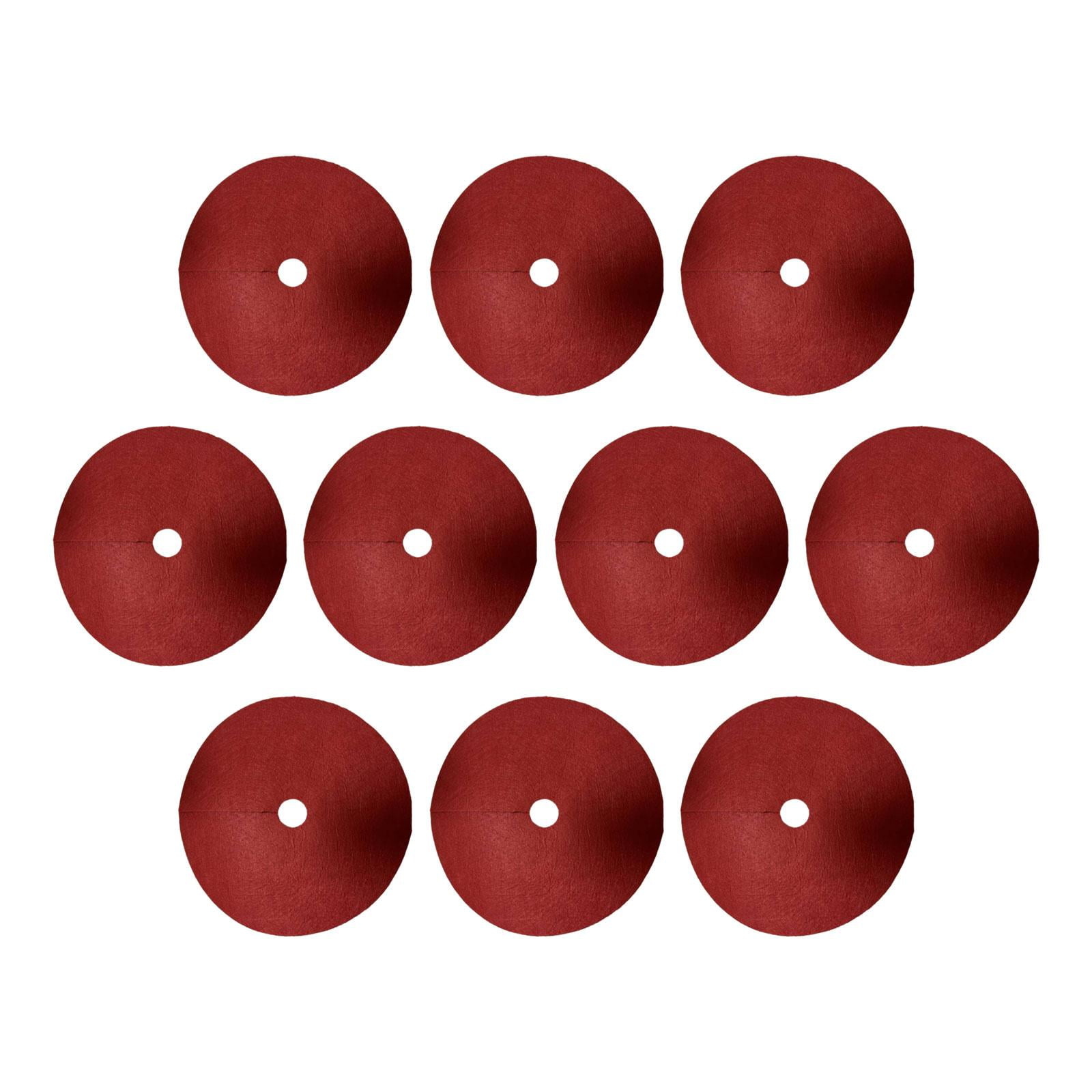 FashionCha 10 Pieces Tree Mulch Rings for Weed Control Fruit Tree Protector Thickened Plant Red