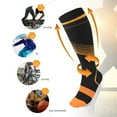 thumbnail image 4 of 1Pair Sport Compression Socks, Run Nurse Socks for Running, Athletic, Travel, 4 of 8