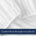 thumbnail image 6 of Color Sense 100% Cotton Percale Single Fitted Bedsheet Cool & Crisp Twin White, 6 of 14