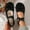 #0148-Black, variant on Xucatan Women's Floral Flat Shoes, Fabric Flower Embellished Slip On Loafers with Elastic Ankle Straps, Round Toe Casual Low Top Pumps, Versatile Plus Size Design Gift