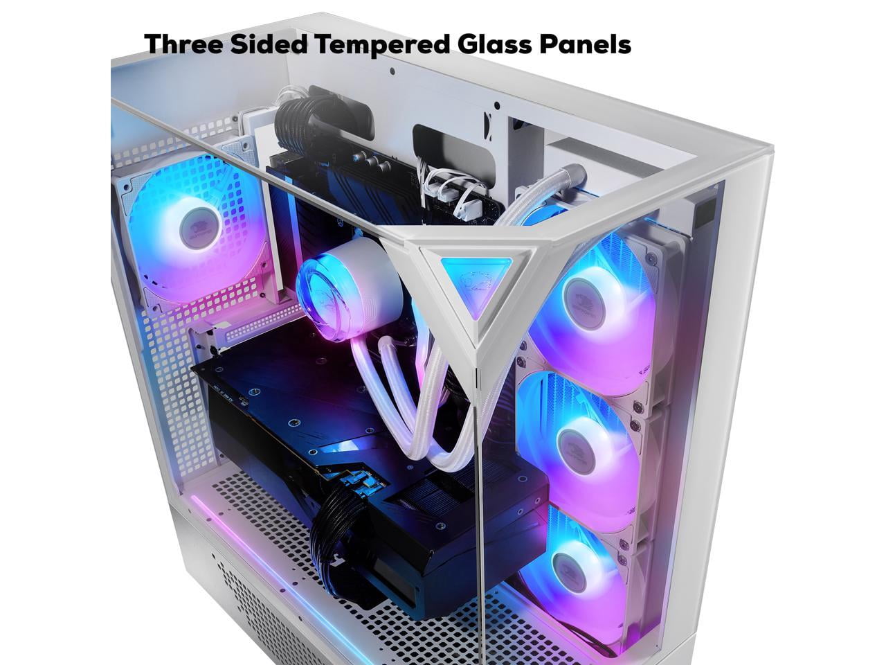 iBUYPOWER Element 9 White Gaming PC Desktop - AMD Ryzen 7 7800X3D - NVIDIA GeForce RTX 5070Ti 16GB - 32GB DDR5 RGB - 1TB NVMe SSD - EWA7N57T01