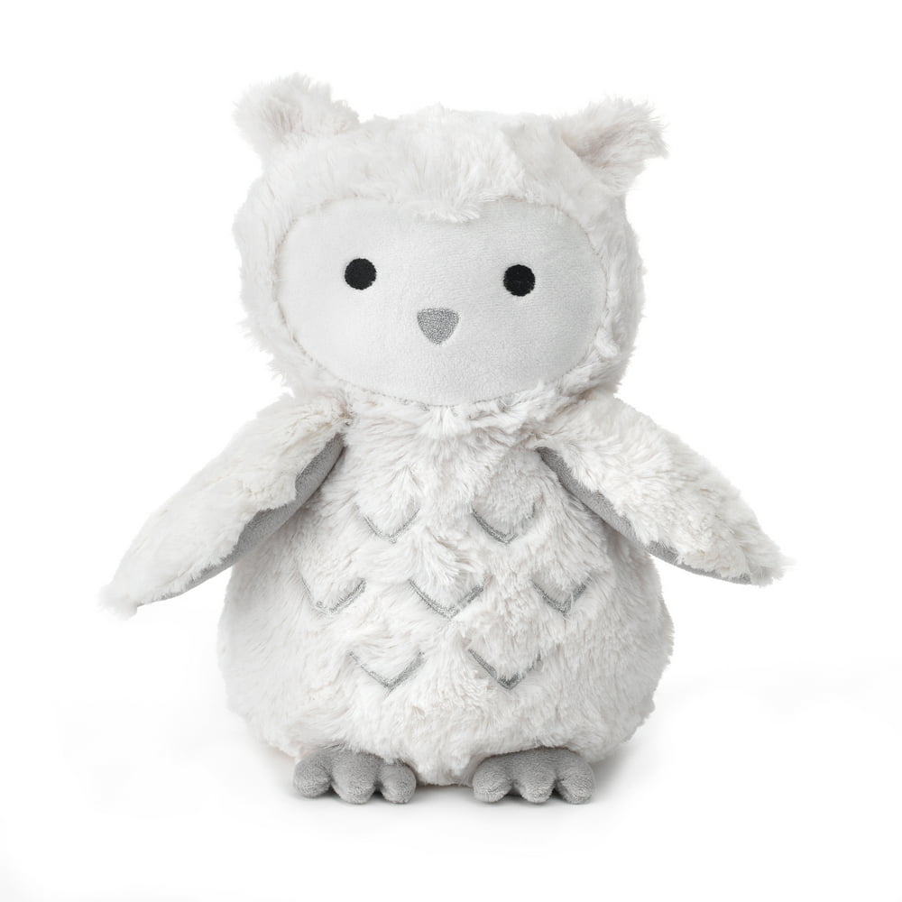 Lambs & Ivy Luna White/Gray Plush Owl Stuffed Animal Luna Walmart