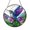 Acrylic 3.5 Inch, variant on Bird Floral Stained Glass Suncatcher Hummingbirds With Lavender Window Hanging Decor Nature Sun Catcher