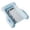 Blue, variant on Light Pink Inflatable Pool Lounge Float Chair, Breathable Mesh Water Hammock with Handles for Adult Summer Pool Water Relaxation