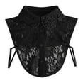 thumbnail image 1 of Cuello falso ajustable, accesorio decorativo elegante para blusas, prendas de vestir y suéteres. Negro, 1 of 8