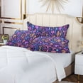 thumbnail image 6 of Neon Little Mushrooms Plush Pillow Cases Standard Size Ultra Soft Warm Pillowcases with Zipper 20"x26", 6 of 9