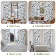 thumbnail image 6 of Blue Teal Spring Floral Kitchen Curtains, Vintage Botanical Colorful Elegant Light Filtering Window Curtain Panels, 2Pcs Rod Pocket Window Treatments Set for Living Room Bathroom Bedroom 52x72 Inches, 6 of 9