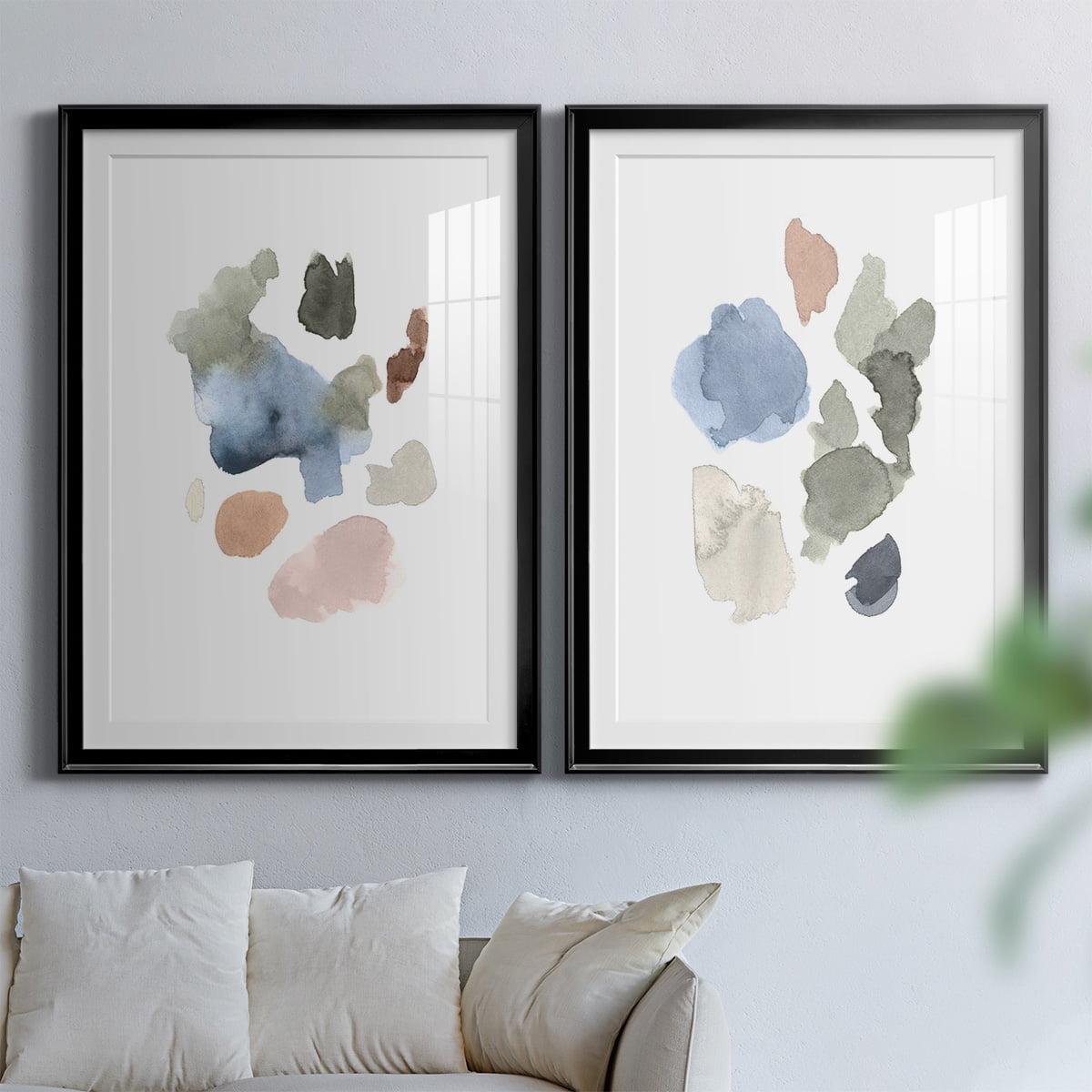 Wexford Home Fresh Start I Premium Framed Print, 30.5" x 42.5" - Ready to Hang, Black (Set of 2)