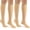 Beige, variant on 2 Pairs Zipper Copper Compression Socks for Women & Men Circulation 15-20 mmHg - Better Blood Flow, Swelling , Best Support for Medical, Running, Nursing