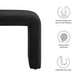 thumbnail image 3 of Simba Boucle Fabric Waterfall Stool in Black, 3 of 10