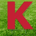 thumbnail image 1 of Advanced Graphics 3253 Panneau de Jardin Lettre K 20 x 15 Po, Rouge, 1 of 1