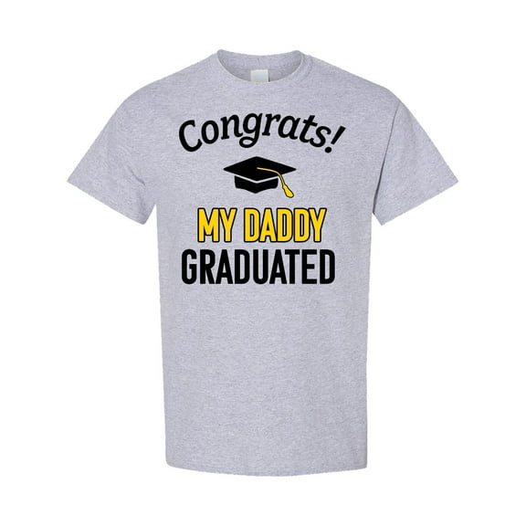 Inktastic Congrats My Daddy Graduated with Cap T-Shirt