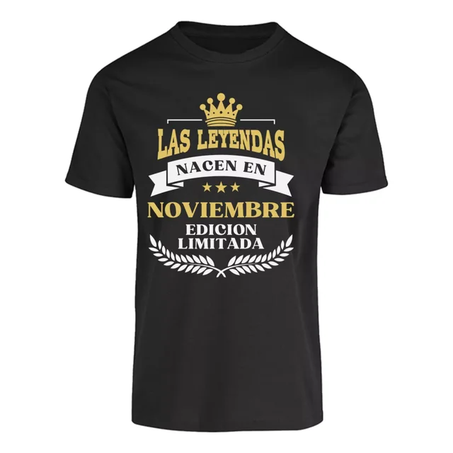 Playera De Cumpleaños Las Leyendas Nacen En Noviembre