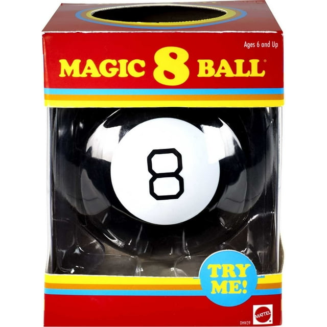 Juguete infantil Magic 8 Ball Mattel Games con temática retro