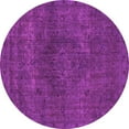 thumbnail image 1 of Ahgly Company Indoor Round Abstract Pink Modern Area Rugs, 6' Round, 1 of 4