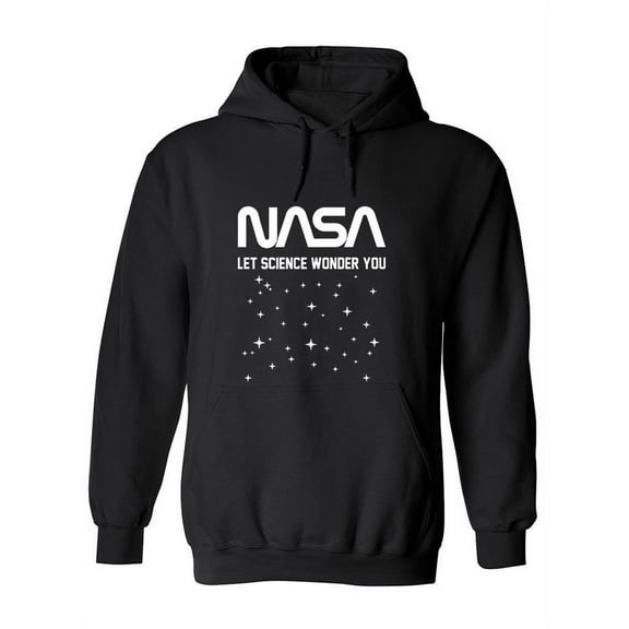NASA Let Science Wonder You Hoodie Men -NASA Designs, Male Medium