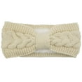 thumbnail image 5 of TELOLY Headbands for Women,Yarn Head Wraps,Elastic Headbands for Women,Milky White, 5 of 5