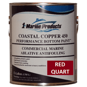 US MARINE PRODUCTS LLC Coastal Copper 450 Multi-Season Ablative Antifouling Bottom Paint RED QUART Marine Paint