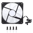thumbnail image 2 of Computer Case Fan, High Computer Accessor Chassis Fan  for Radiators System for Computer CPU Cooler 15-Light Blue,15-Light Red,15-Light  White, 2 of 7