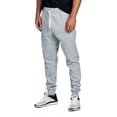 thumbnail image 2 of ProGo Men's Joggers Sweatpants Basic Fleece Marled Jogger Pant Elastic Waist (Medium, Heather Grey), 2 of 7
