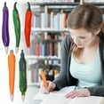 thumbnail image 6 of Vegetable Ballpoint Pen, Magnetic Stationery, 10ml Long Ink, Eggplant Pepper Carrot Cucumber Shapes, Realistic Design, Durable Plastic, Comfortable Writing, Ideal Gift, 6 of 6