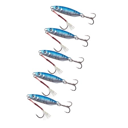Metal Casting Jigging Spoon Lure Saltwater Fishing Baits 10/15/20/25/30g High Reflective Hard Baits with Treble Hook