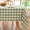 Green, variant on Gingham Table Cloth Square Tablecloth Heavy Duty Cotton Checkered Tablecloths Linen Table Cover for Spring Picnic Kitchen Dining, Black and White, 60 * 60 inch