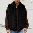 thumbnail image 4 of Mens Winter Coats,Winter Jackets for Men,Mens Warm Faux Furry Long Coat Jacket Winter Solid-Neck Outerwear,Winter Coats for Men, 4 of 8