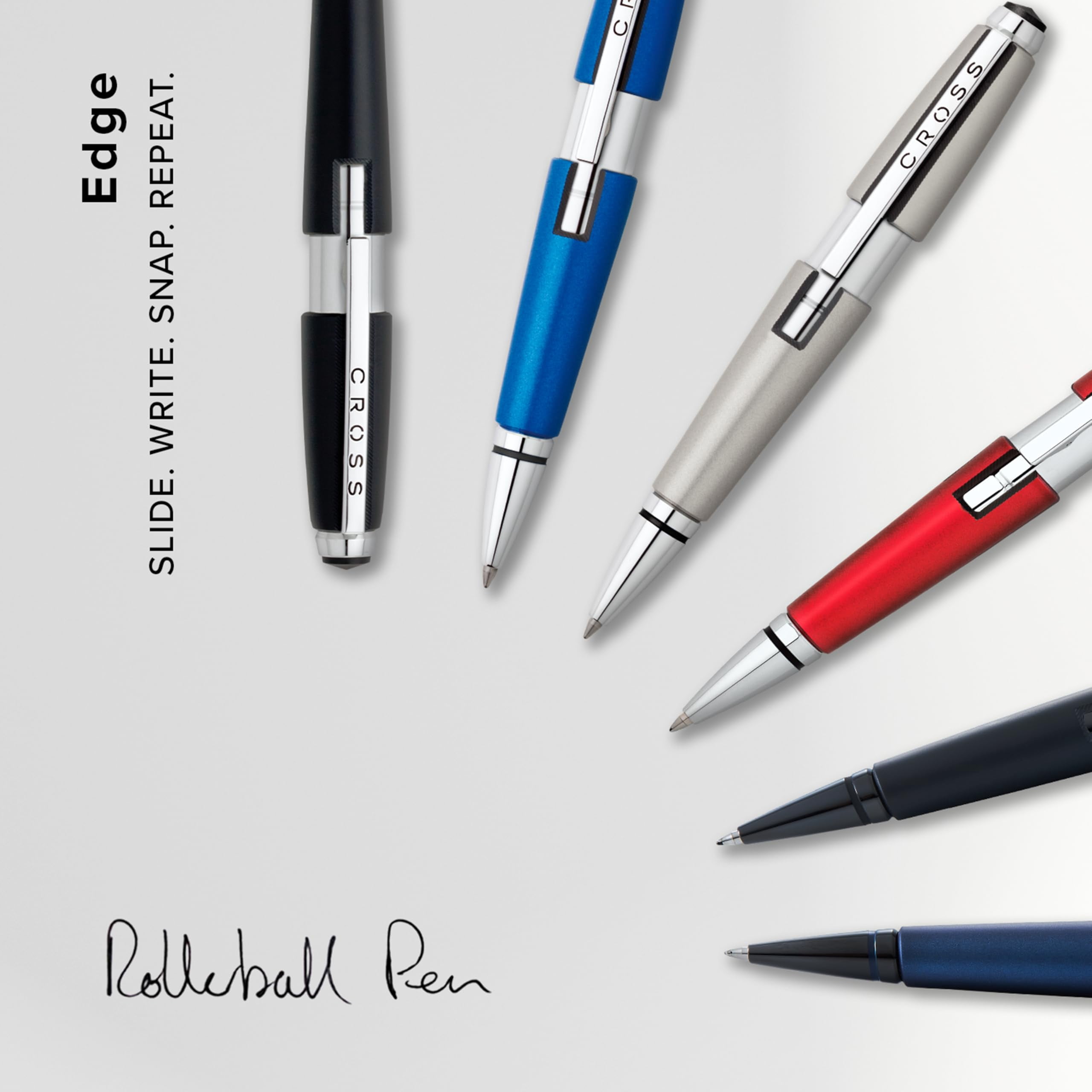 Cross Edge™ Matte Blue Lacquer Gel Rollerball Pen