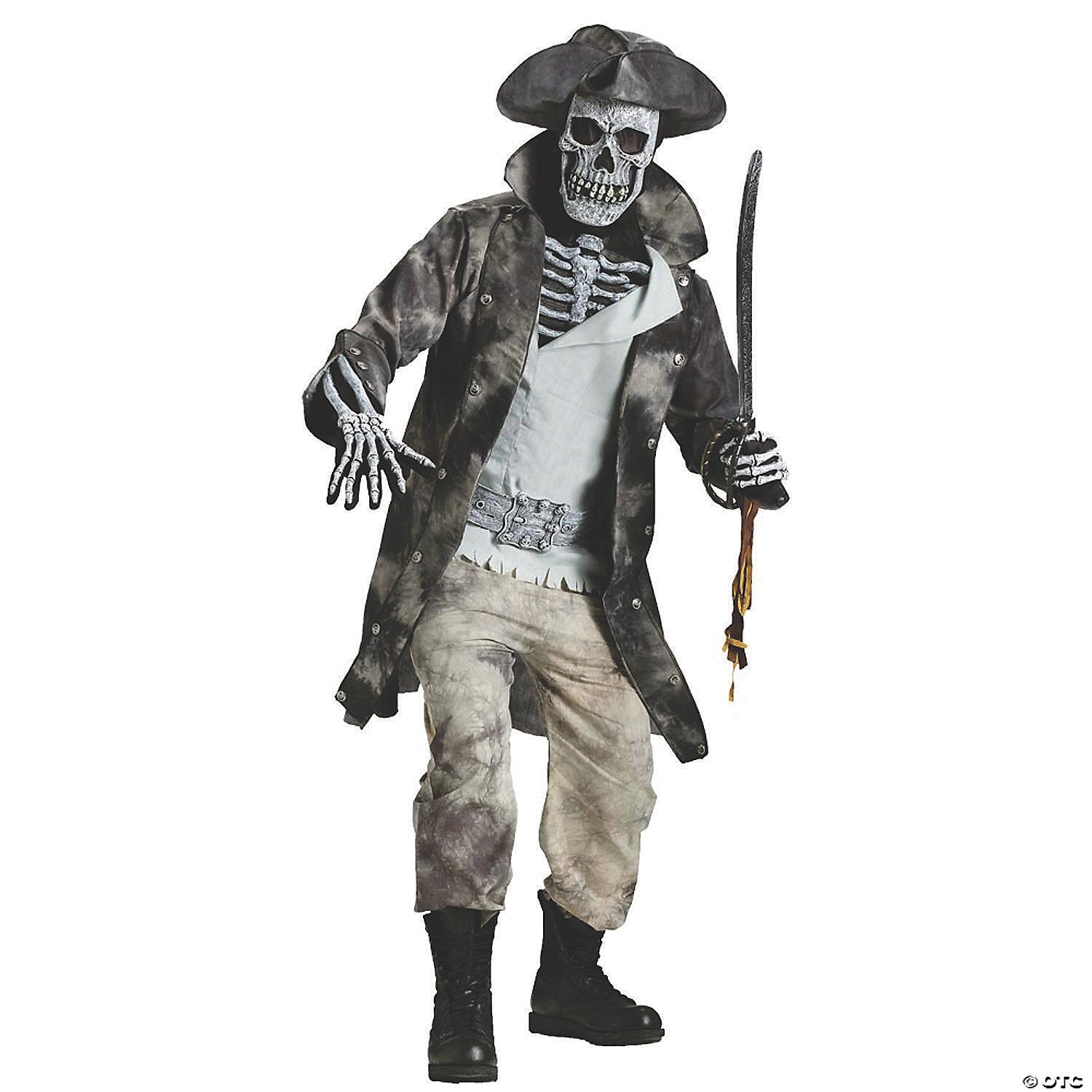 Viving Piraten-Schal Mit Totenkopf – 35 X 35 Cm, One Size – Perfekt Für Karneval, Mottoparty & Kostüm