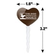 thumbnail image 6 of Dodo Bird Preservation Society Heart Love Cupcake Picks Toppers Decoration Set of 6, 6 of 6