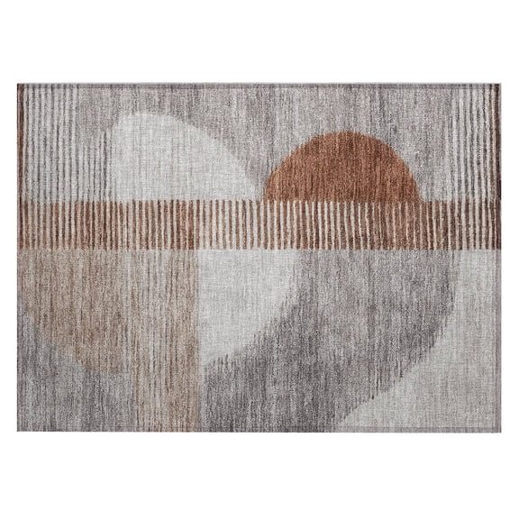 Dalyn Rugs Machine Washable Indoor/Outdoor Chantille Taupe 1'8" x 2'6" Rug