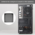 thumbnail image 4 of 140mm Desktop Computer Case Fan Dust Filter Grills Dustproof Case Cover with Screws, Aluminum Frame Mesh, 4 Pack, 4 of 7