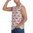 thumbnail image 3 of Balery Cute Christmas Hat Penguin Camisetas sin mangas para hombre, absorbe la humedad y protege contra el mal olor.-Large, 3 of 7