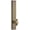 Gold, variant on Grandeur 803719 Carre Solid Brass Tall Plate Rose Right Handed Privacy Door Knob Set -