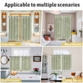 thumbnail image 6 of Turtle Green Kitchen Curtains 72 Inch Length, Coastal Ocean Boho Flower Retro Mottled Grommet Top Bedroom Living Room Curtains, Light Filtering Cafe Curtain Drapes 2 Panels Set 104''x72'', 6 of 9