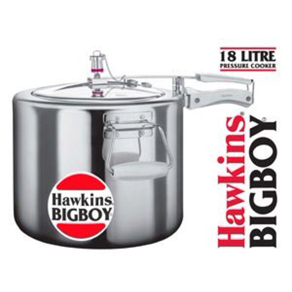 Hawkins Bigboy Aluminum 18 Litre Pressure Cooker with Separators and