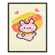 thumbnail image 2 of Hilo Hot Dog Bunny punto de cruz parcial 11CT algodón DIY impreso Kits (1340) FLhrweasw Nuevo, 2 of 9