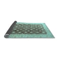 thumbnail image 2 of Ahgly Company Indoor Square Oriental Light Blue Traditional Area Rugs, 3' Square, 2 of 4