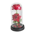 thumbnail image 3 of Regalos Del Día De San Valentín Para Ella Flor Preservada Para El Día De La Madre Aniversario Mamá Roja Con Base Negra rojo con base negra, 3 of 9