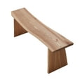 thumbnail image 2 of BALANBO Natural Edge Bench   Solid Rustic Bench   Unique Table, Bedroom, Dining room or Entryway Bench, Live Wood Bench Rustic Home Decor (47.5” Long), 2 of 6