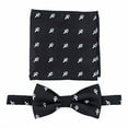 thumbnail image 2 of Scott Allan Adjustable Pre-Tied Bow Tie For Men abd Boys With Hanky Set | Black Bow Tie Set | NECK SIZE: 10" to 18" for ages 8 years and older., 2 of 6