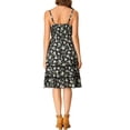 thumbnail image 3 of MODA NOVA Junior's Spaghetti Strap Dress Bohemian Ditsy Floral Summer Beach Flowy Sundress Midi Dress, 3 of 6