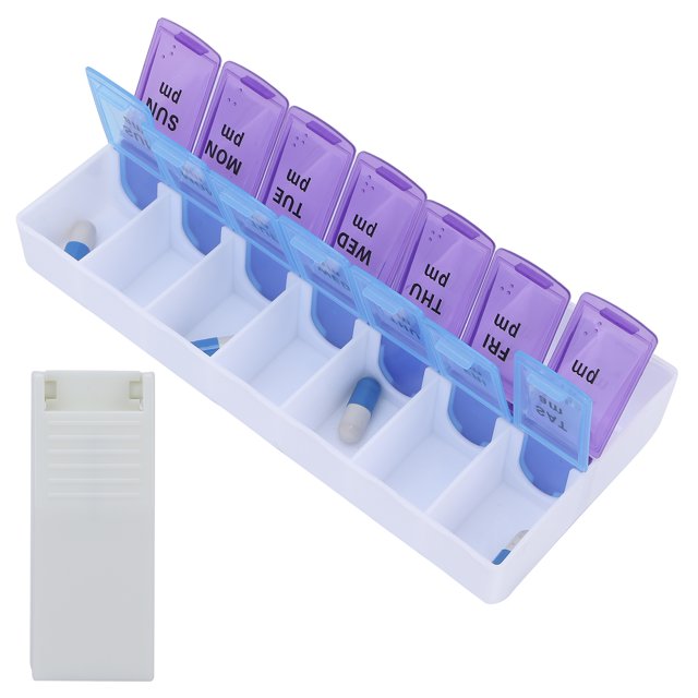 Pills Organizer, Pills Case Weekly Safe And Reliable For Travel Camping For
