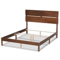 thumbnail image 5 of Baxton Studio Anthony Modern and Contemporary Walnut Brown Finished Wood Queen Size Panel Bed, 5 of 8