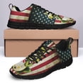 thumbnail image 4 of Frog American Flag Running Shoes Sneakers Mesh Black Size 8.5, 4 of 5