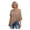 Khaki, variant on Women T-shirt Skew Collar Batwing Short Sleeve Waist Tight Design Tee Shirt Pure Color Loose Fit Soft Stretchy Tee