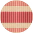thumbnail image 1 of Ahgly Company Indoor Round Patterned Pastel Orange Area Rugs, 6' Round, 1 of 6