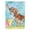 Dachshund - Red, variant on Red Tan Dachshund Easter Garden Flag