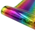 thumbnail image 2 of Qiweii Holographic Rainbow Self Adhesive Vinyl Wrap 12X8 Inch Decorative Sticker for Cup and Craft, 2 of 3
